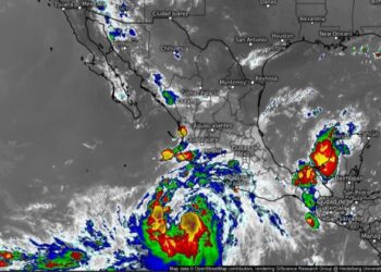 LAS BANDAS NUBOSAS DE HILARY SEGUIRÁN AFECTANDO AL TERRITORIO GUERRERENSE DURANTE LAS PRÓXIMAS 48 HORAS