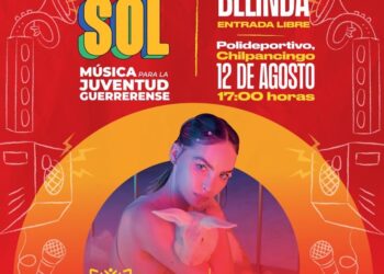 Belinda artista encargada de aperturar los conciertos “DO, RE, MI, FA, SOL” organizados por el Gobierno de Guerrero