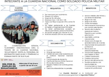 Abren reclutamiento para la Guardia Nacional