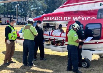 Realiza la SSG y el CRUM traslado aéreo a paciente a la CDMX para recibir atención especializada