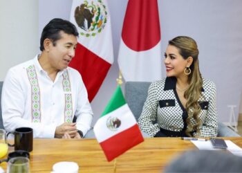 Se reúne la gobernadora Evelyn Salgado con el embajador de Japón en México, Noriteru Fukushima