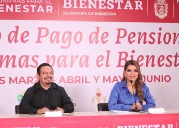 Anuncia Iván Hernández Díaz junto a Evelyn Salgado el pago adelantado de dos bimestres para beneficiarios de tres programas de Bienestar