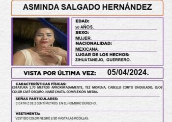 Mujer desaparece en Zihuatanejo; su vehículo fue localizado sin rastro de su paradero