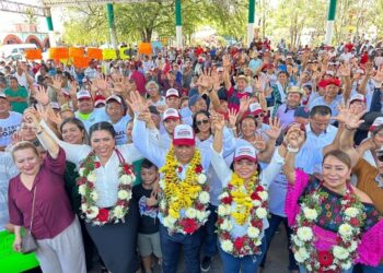 Hay mucha voluntad de la gente a favor de Morena, expresa Beatriz Mojica en La Unión
