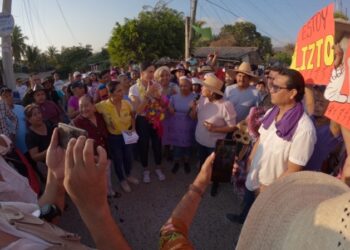 Liz Tapia caminó por las comunidades de El Coacoyul y Los Achotes, cientos de familias se sumaron a su proyecto