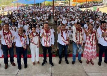 Recibe Añorve respaldo de la Tierra Caliente durante cierre de campaña de Ángel Bustos en Arcelia