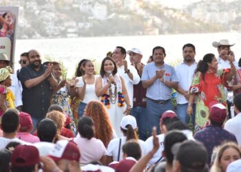 Beatriz Mojica realiza su cierre de campaña en Acapulco