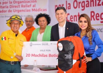 Encabeza Evelyn Salgado entrega de insumos y equipamiento donados por la ONG “Direct Relief”