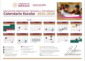 Dan a conocer el calendario escolar 2024-2025 que establece 190 días de clases para Educación Básica