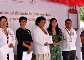 Inaugura Aidé Ibarez programa alusivo al Día Mundial del Donante de Sangre