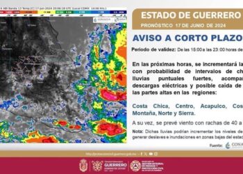 Llama gobernadora Evelyn Salgado tomar precauciones ante pronóstico de lluvias y granizo en Guerrero
