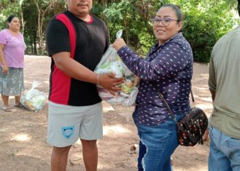 DIF Municipal entrega despensas en Las Higueras