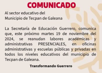 Se reanudarán clases presenciales en Tecpan y se dialoga para el regresó presencial con docentes en Cuajinicuilapa: titular de la SEG