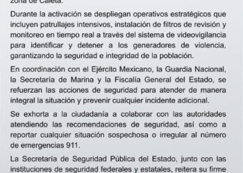 Activan autoridades de seguridad código rojo en Acapulco