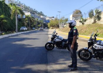 Implementa Tránsito Estatal Operativo de presencia, seguridad y vigilancia en la avenida Escénica de Acapulco
