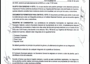 Emite gobierno de La Unión la convocatoria a elección de comisarios y delegados municipales