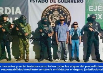 En Baja California la FGEGuerrero cumplimentó una orden de aprehensión a una mujer y un hombre por el delito de desaparición de persona cometida por particulares en Iguala de la Independencia, Gro.