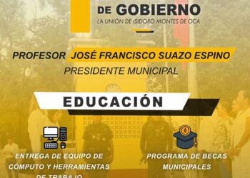 Destaca Francisco Suazo avances y apoyos en educación en La Unión