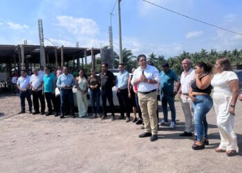 Entrega gobierno de La Unión expansión de red eléctrica en la Bahía de Petacalco