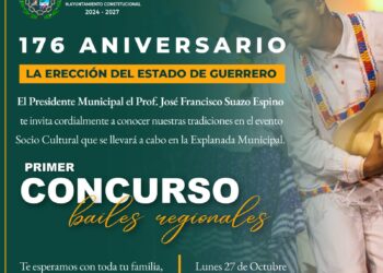 Invita el Ayuntamiento de La Unión a celebrar la Erección del Estado de Guerrero