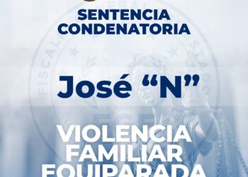 FGE Guerrero logra sentencia condenatoria por el delito de violencia familiar equiparada, en Petatlán.