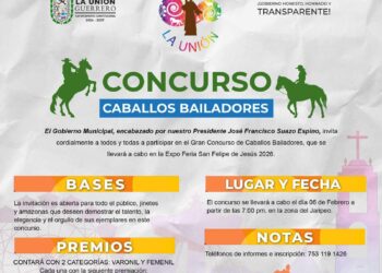 Emite gobierno de La Unión convocatoria para el concurso de caballos bailadores