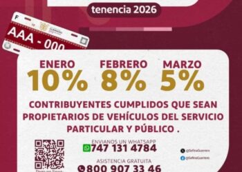 Gobierno de Guerrero ofrece estímulo fiscal en tenencia vehicular 2026