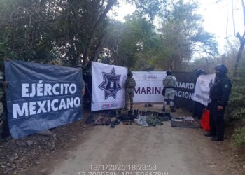 Marina en coordinación interinstitucional aseguró material ilícito eninmediaciones de Zihuatanejo, Guerrero