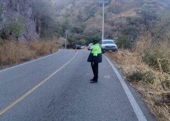 Atiende Tránsito Estatal hecho de tránsito en la Tlapa–Marquelia; no se reportan víctimas