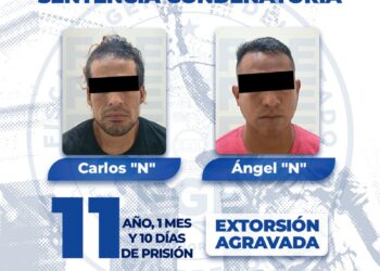 FGEGuerrero logra sentencia de más de 11 años por extorsión agravada, en Acapulco.