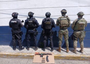 Aseguran arma de fuego en operativo interinstitucional en Coyuca de Benítez