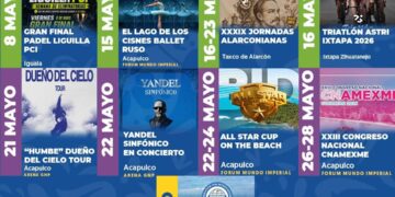 Cultura, deporte y espectáculos internacionales la agenda turística de mayo en Guerrero