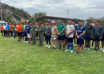 La Décima Octava Zona Naval inaugura Torneo de futbol “Liga de la Unidad delas Fuerzas Armadas Rumbo al Mundial 2026”