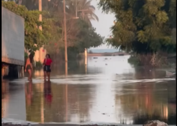 Mar de fondo provoca afectaciones en Petacalco, municipio de La Unión