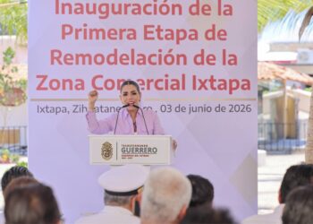 Inaugura Evelyn Salgado primera etapa de remodelación de la Zona Comercial de Ixtapa