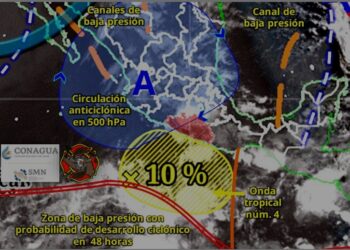 Onda Tropical No. 4 y zonas de baja presión generarán lluvias: SGIRPCGRO 