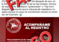 Circula información falsa sobre presunta invitación para acompañar a Félix Salgado en registro de Morena