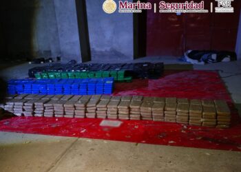 MARINA Y AUTORIDADES FEDERALES ASEGURAN MÁS DE TRES TONELADAS DE COCAÍNA EN ACCIONES REALIZADAS EN TLAXCALA Y GUERRERO
