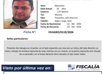 Reportan a hombre desaparecido en La Unión