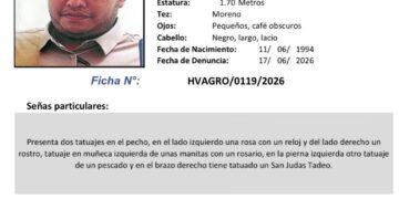 Reportan a hombre desaparecido en La Unión