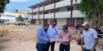 Realiza IGIFE obras de mejoramiento en la escuela primaria Braulio Rodríguez en Iguala