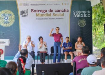 Inaugura Evelyn Salgado cancha mundialista en Mazatlán y fortalece la infraestructura deportiva en Guerrero
