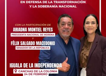 Promueve Félix Salgado asambleas con Ariadna Montiel en Iguala y Taxco