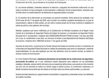 Aclaracion Ayuntamiento de La Unión aclara operativo en Seguridad Pública: ocho policías fueron presentados, no detenidos
