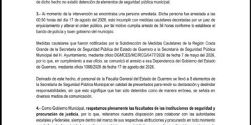 Aclaracion Ayuntamiento de La Unión aclara operativo en Seguridad Pública: ocho policías fueron presentados, no detenidos
