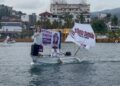 EMBARCACIONES RESPALDAN A ESTHELA DAMIÁN EN CARAVANA ACUÁTICA POR ACAPULCO