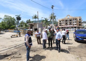 CONAGUA y CAPASEG supervisan obra de la calle Juan de la Cosa en Acapulco