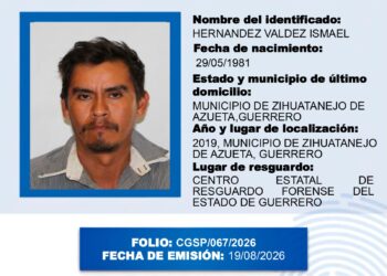 Fiscalía busca a familiares de dos personas para reclamar sus restos en Guerrero