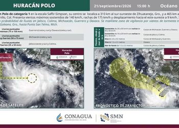 Se prevén lluvias fuertes a muy fuertes y oleaje elevado en Guerrero durante las próximas horas: SGIRPCGRO