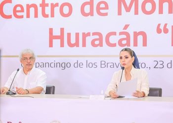 Huracán Polo genera lluvias en costa de Guerrero; gobernadora Evelyn Salgado mantiene alerta preventiva 